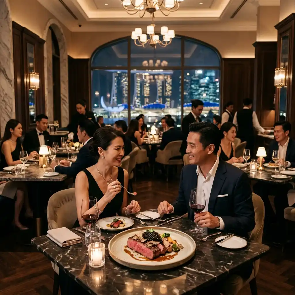 Most expensive restaurant in Singapore with luxury Michelin-star fine dining experience